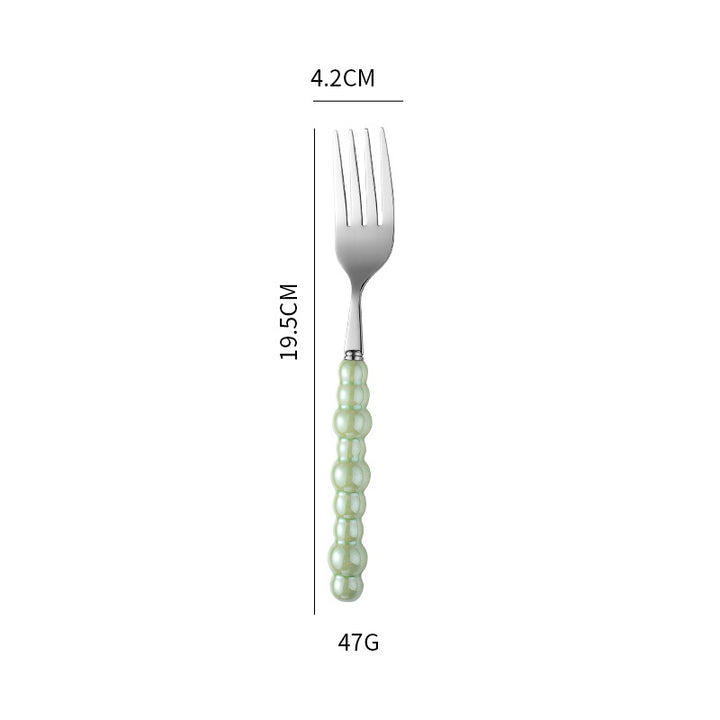 Elegant finger food fork with non-slip handle Bowlift