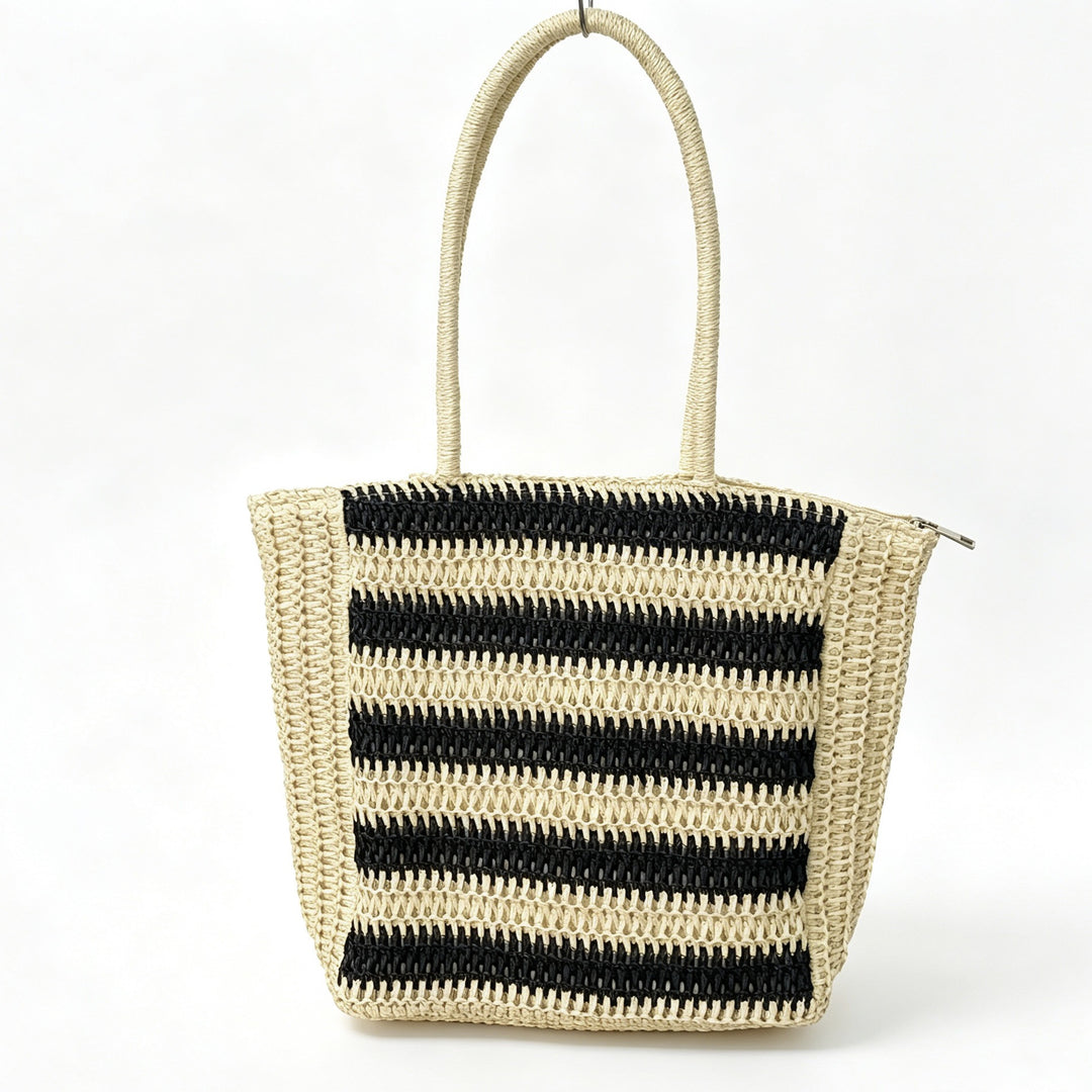 Designer bag with graphic striped pattern Bowlift