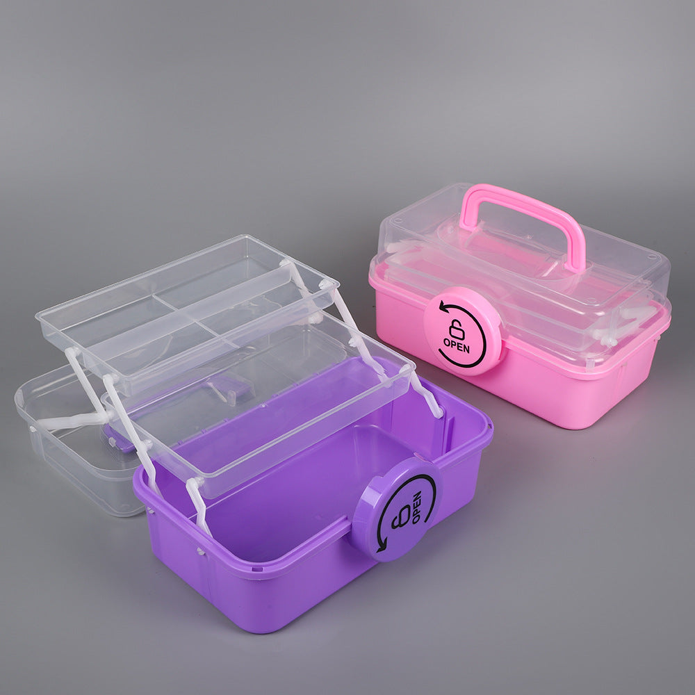 Portable Multi-Section Craft Storage Box Bowlift