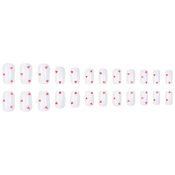 Heart-Designed Press-On Nails Bowlift