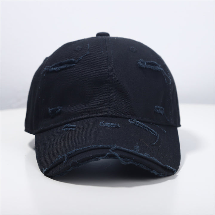 Men's Distressed Classic Cotton Baseball Cap Bowlift