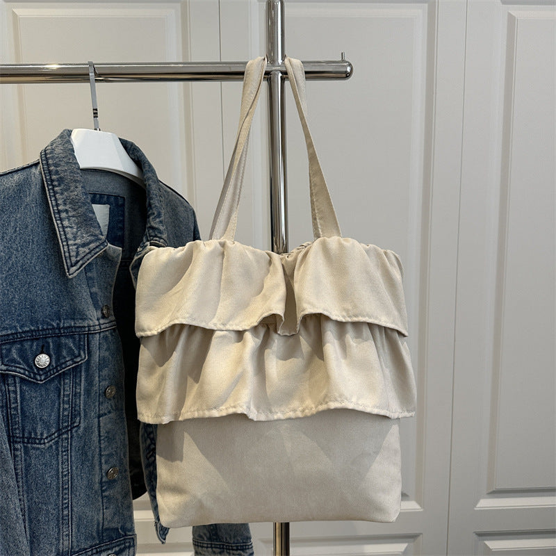 Chic Ruffled Tote Bag Bowlift