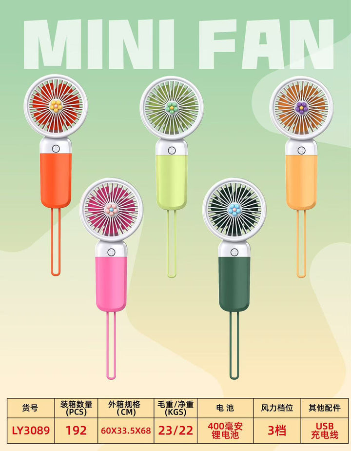 Ladies Portable Mini Fan Bowlift
