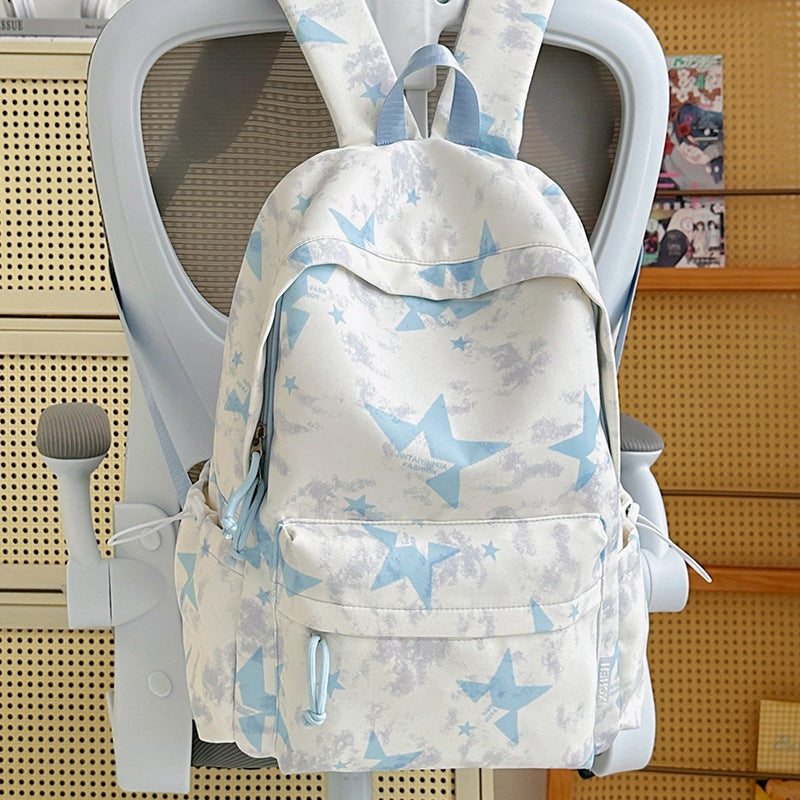 Stylish Star-Patterned Backpack