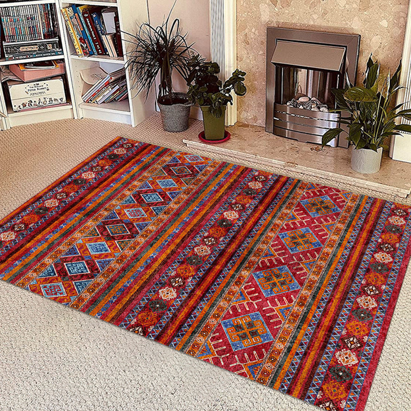 Vintage Geometric Pattern Area Rug