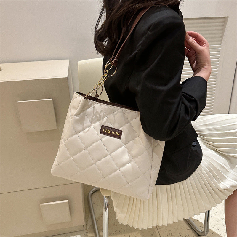 Elegant Quilted Tote Bag Bowlift