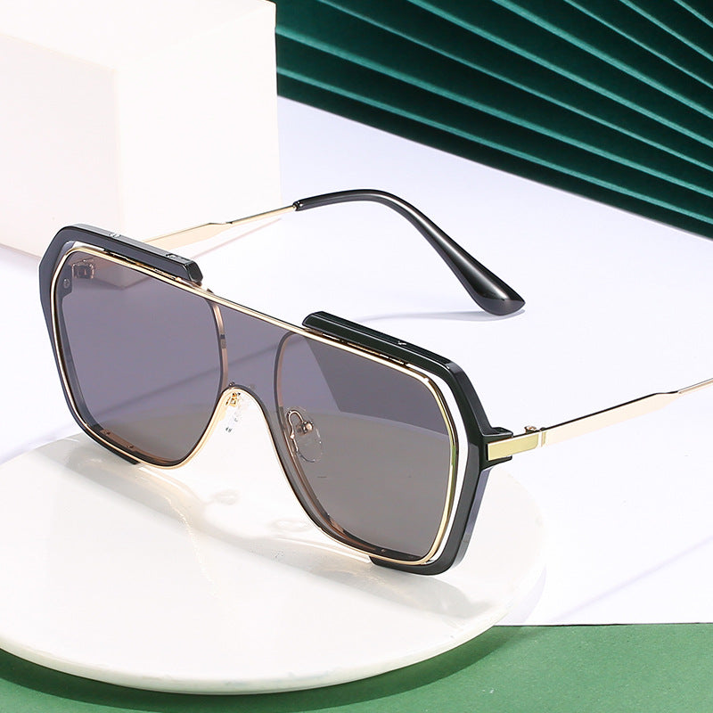 Statement Oversized Angular Sunglasses Bowlift
