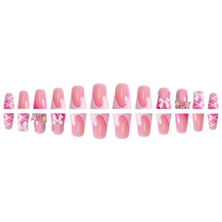 3D Floral Press-On Nail Extensions Bowlift