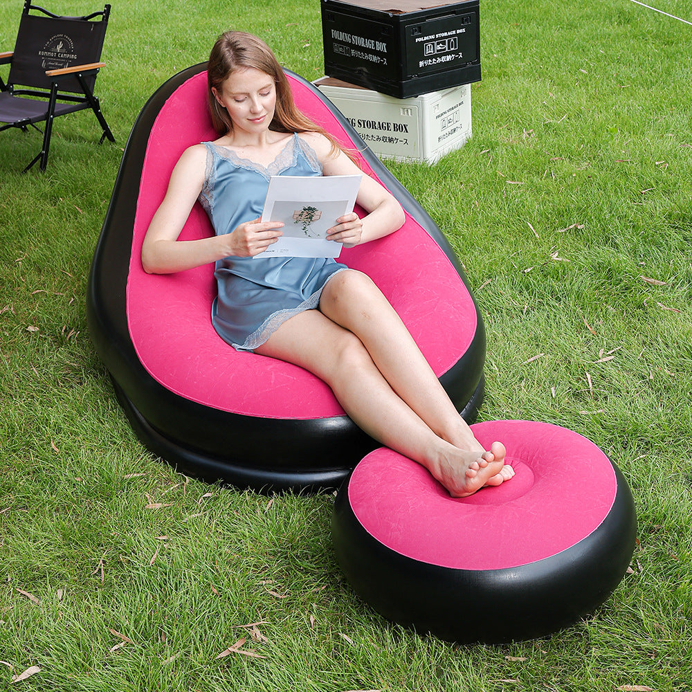 Women Inflatable Relax Lounge with Ergonomic Footrest Bowlift