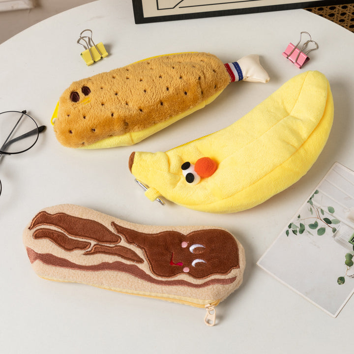 Cute Plush Banana Pencil Case Bowlift