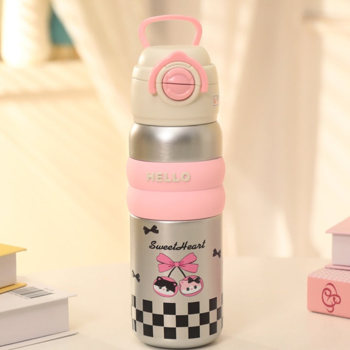 Women's durable water bottle with practical lid Bowlift