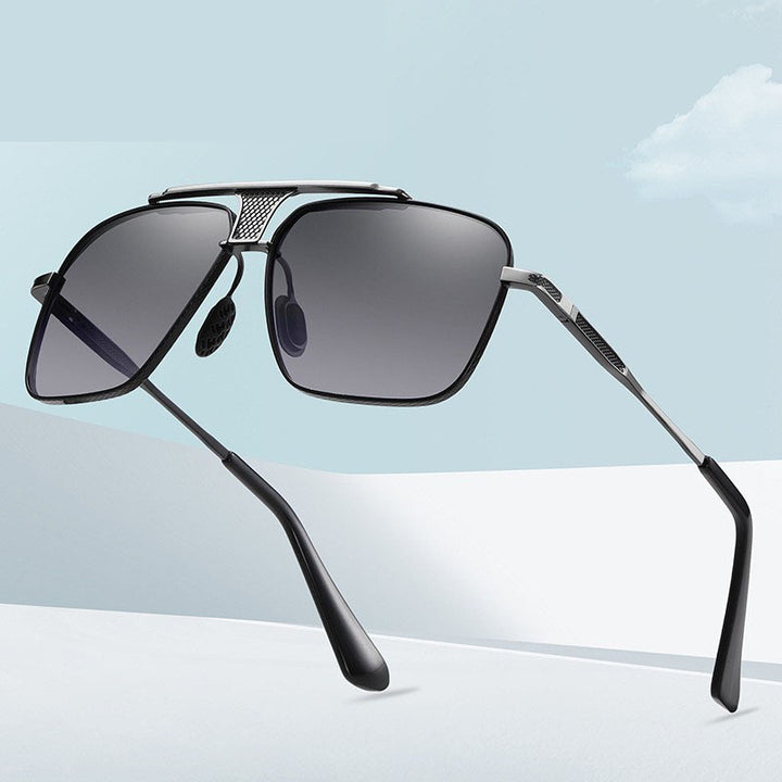 Women's Square Sunglasses with Stylish Metal Frame and High-Quality UV Protection Bowlift