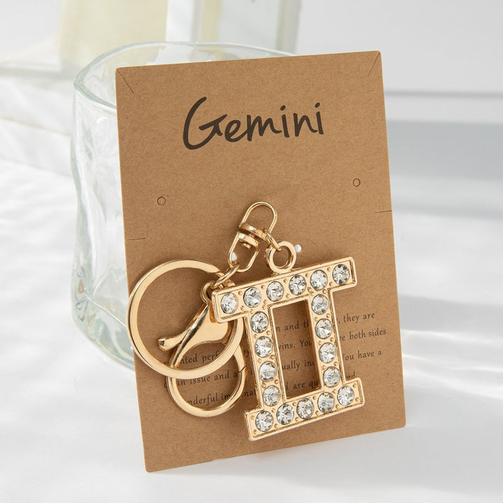 Keychain with Sparkling Bull Symbol Bowlift