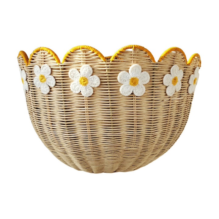 Wall basket with floral pattern Bowlift