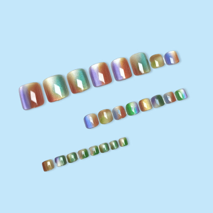 Rainbow Gradient Pedicure Set Bowlift