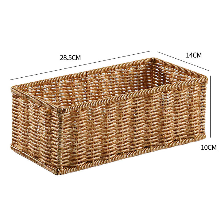 Rectangular Woven Organizer Basket Bowlift