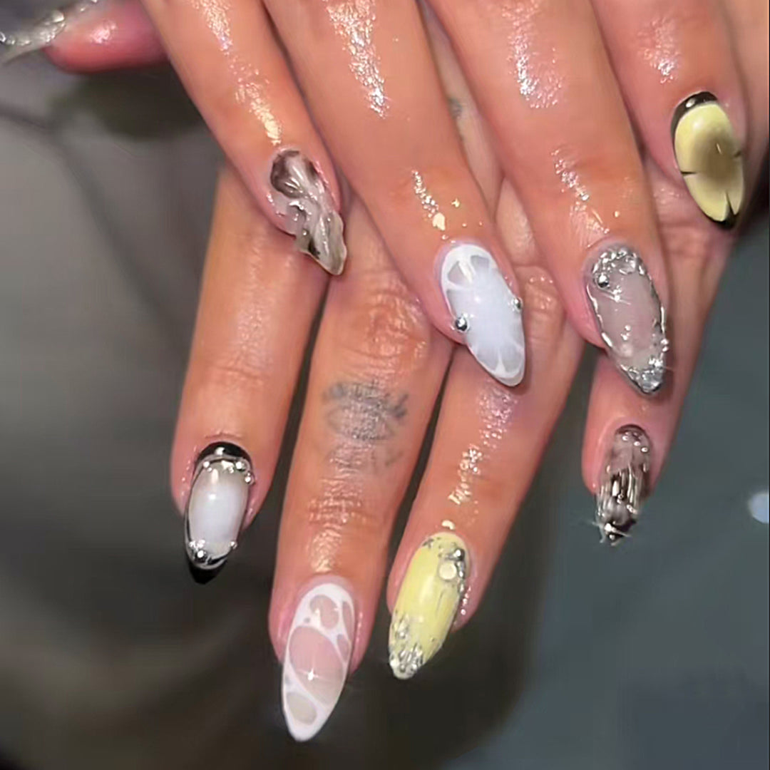 Artistic nail art with sophisticated accents Bowlift