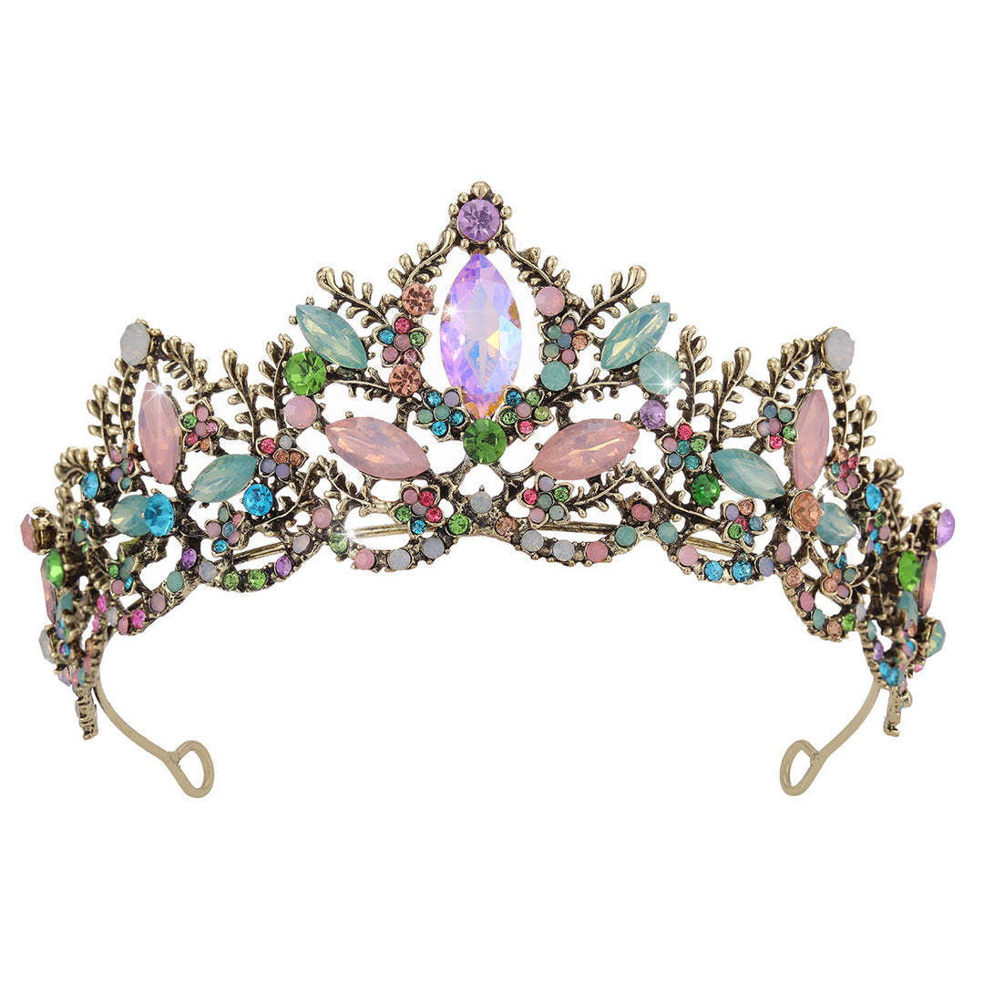 Ladies Glamorous Tiara with Sparkling Crystal Decorations Bowlift
