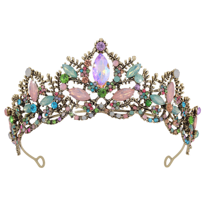 Ladies Glamorous Tiara with Sparkling Crystal Decorations Bowlift