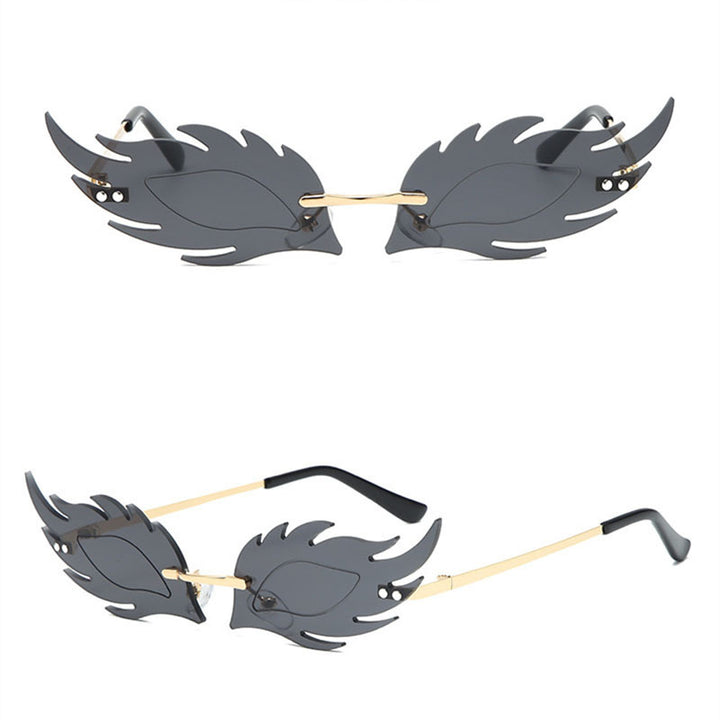Fashion Statement Leaf Design Sunglasses Bowlift