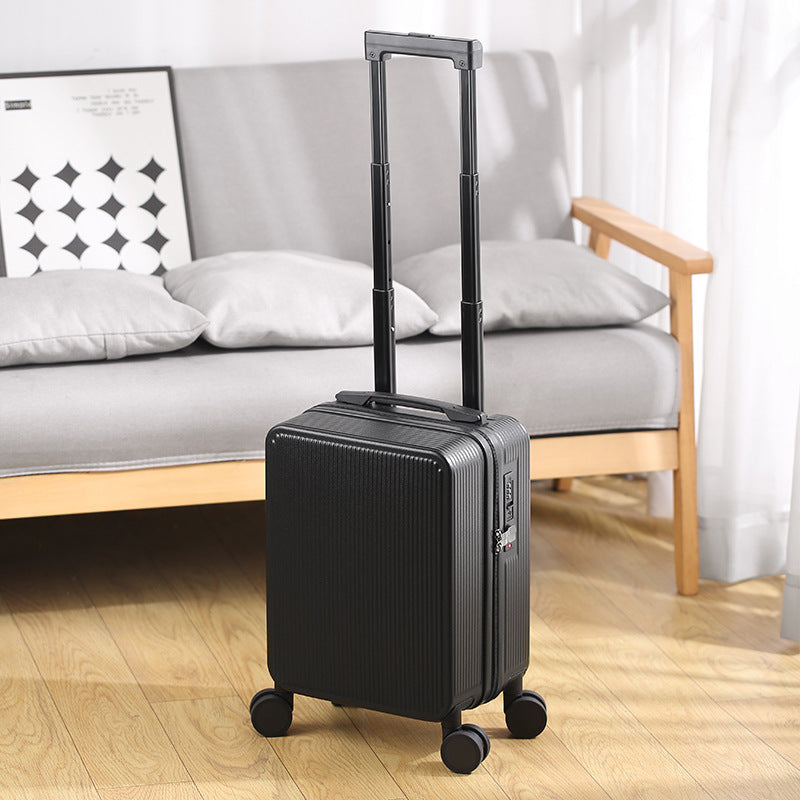 Unisex Compact Ribbed Hard Shell Carry-On Luggage Bowlift