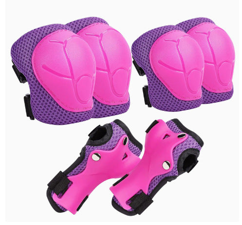 Protective Skate Pad Set with Breathable Mesh Knee Elbow Wrist Guards Bowlift