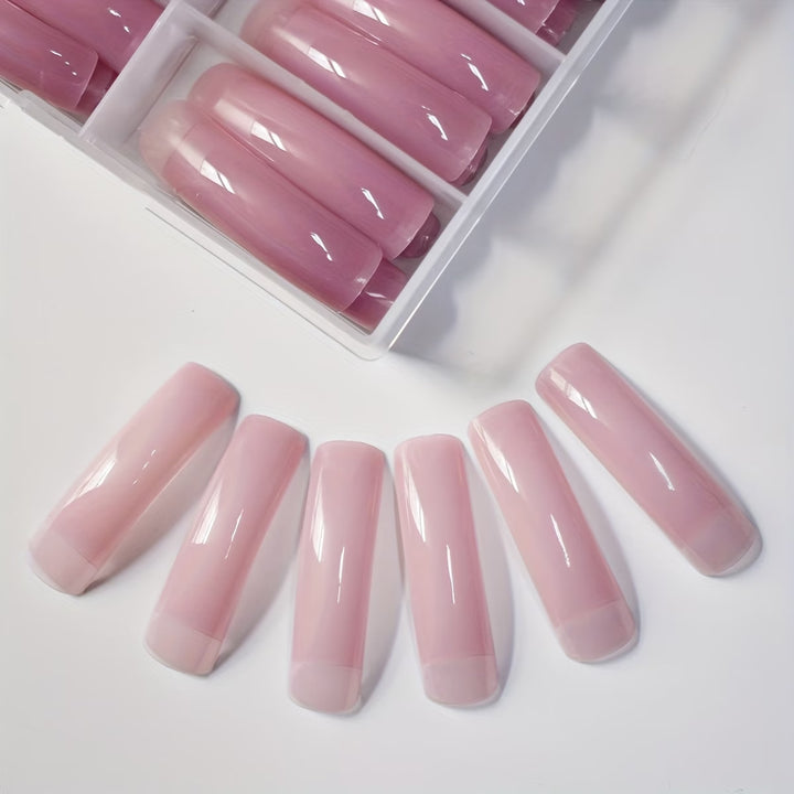 Long Coffin Nail Extensions Bowlift