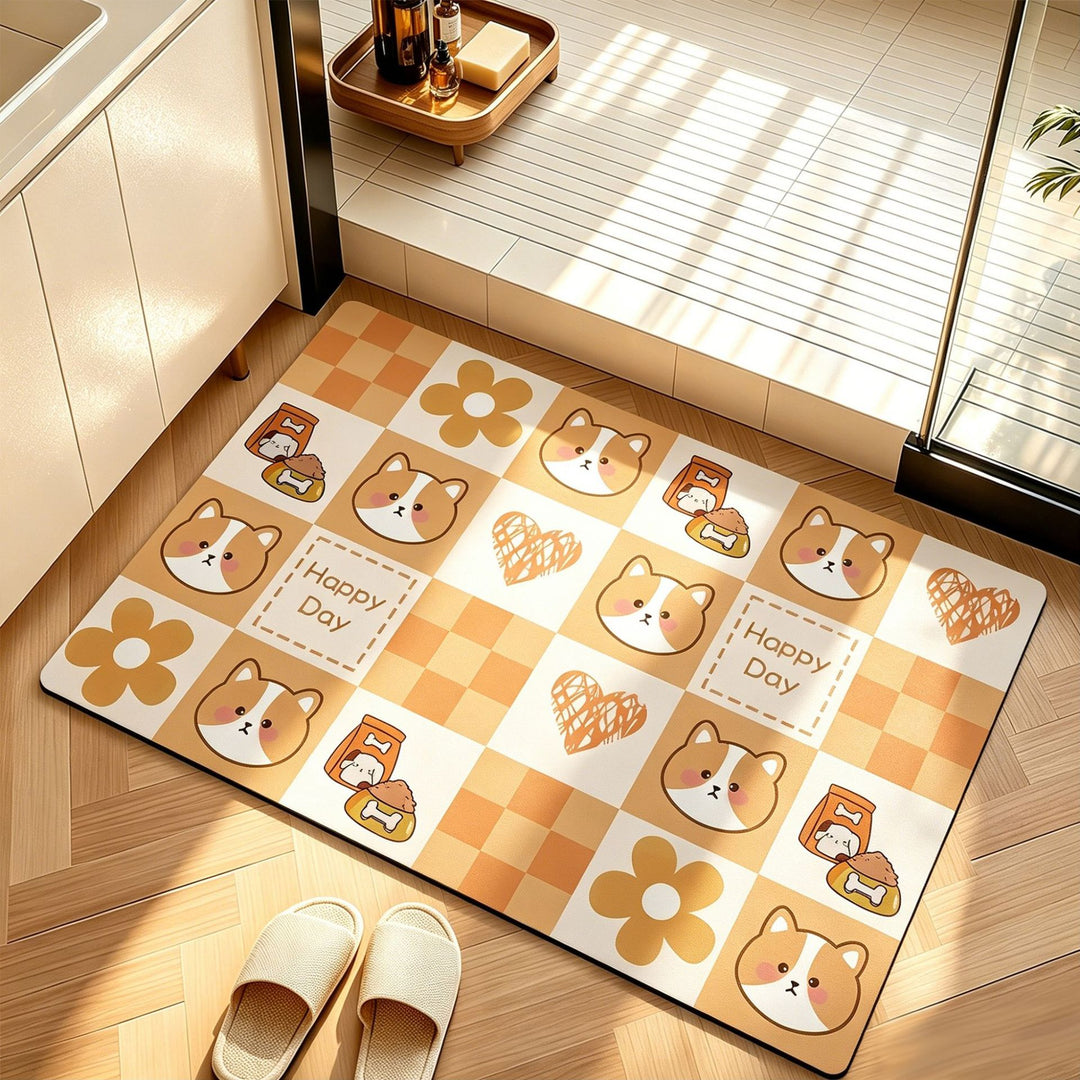 Modern Artistic Bath Mat Bowlift