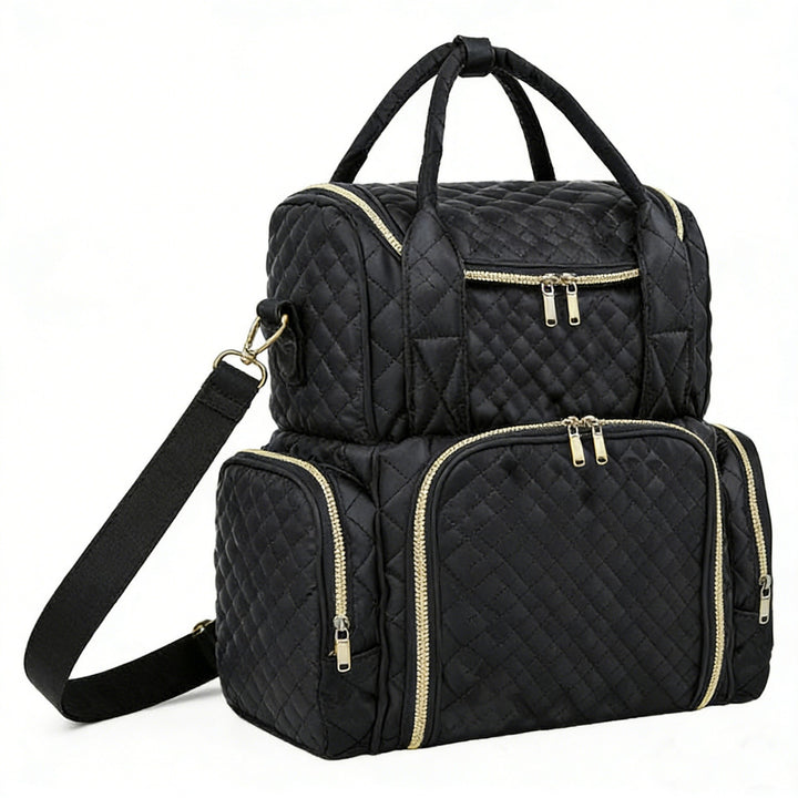 Stylish Quilted Multi-Compartment Backpack Bowlift