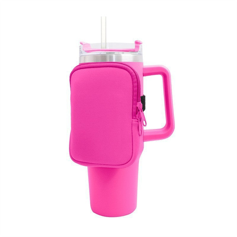 Ladies Portable Insulated Bottle with Practical Shoulder Strap Bowlift