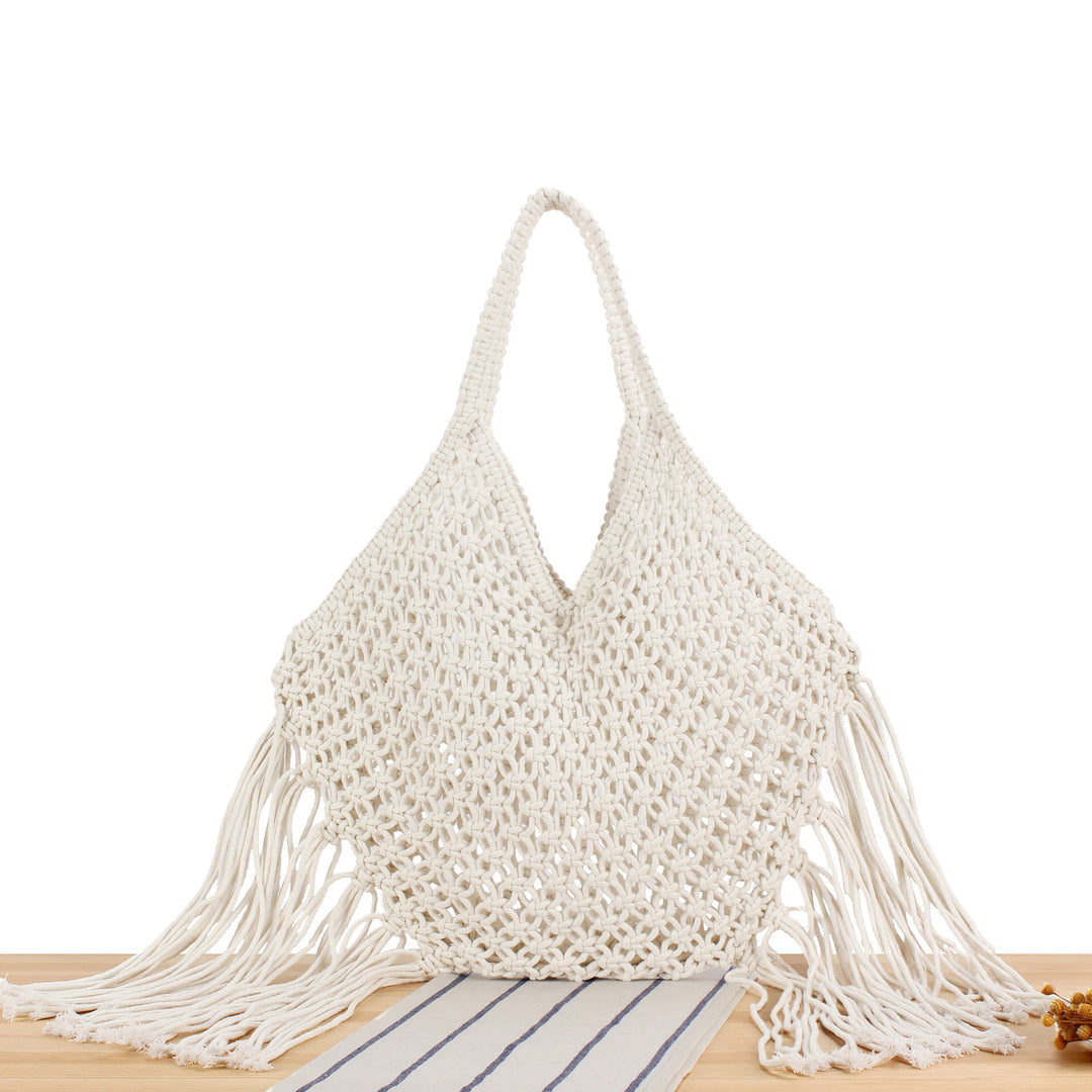 Large Macramé Shopping Basket Bowlift