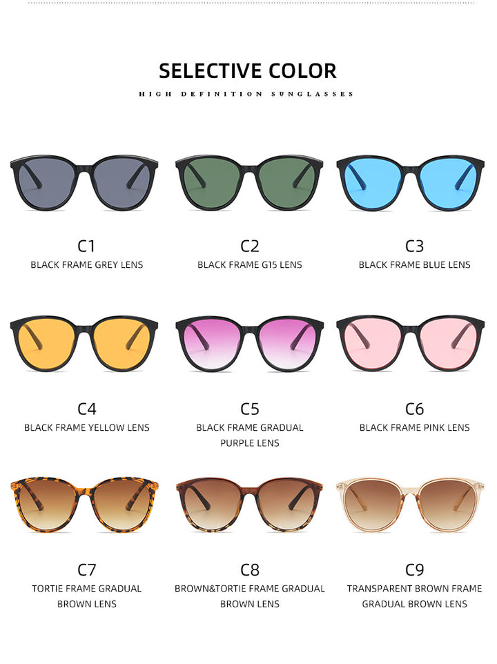 Women's Fashion Cat-Eye Sunglasses with Mirrored Lenses Bowlift