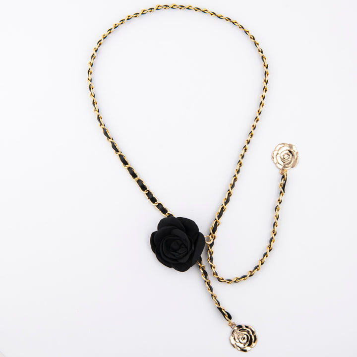 Fashionable chain belt with rose details Bowlift