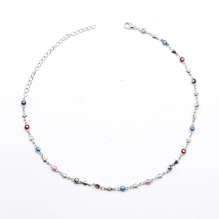 Colorful Bead Chain Necklace Bowlift