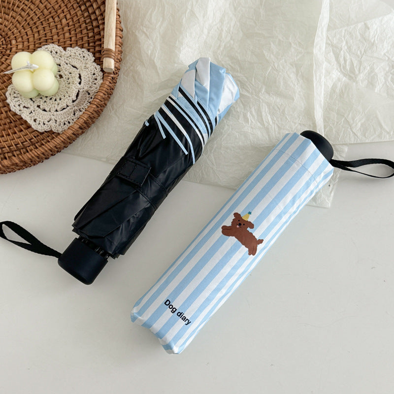 Women's foldable umbrella with animal design Bowlift