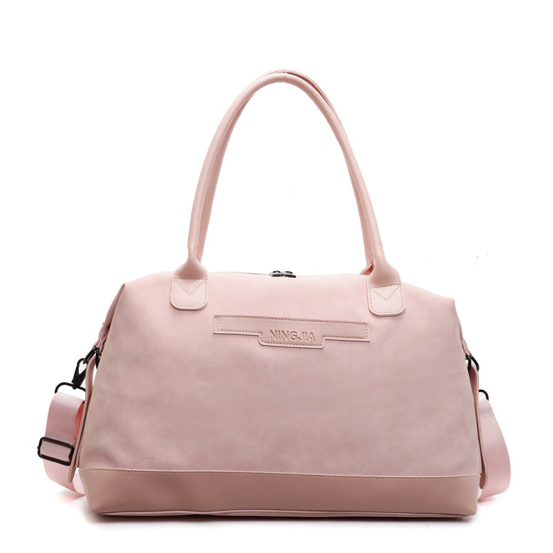 Elegant Leather Travel Duffle