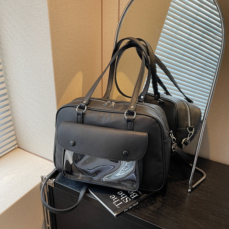 Elegant shoulder bag with multifunctional compartments Bowlift