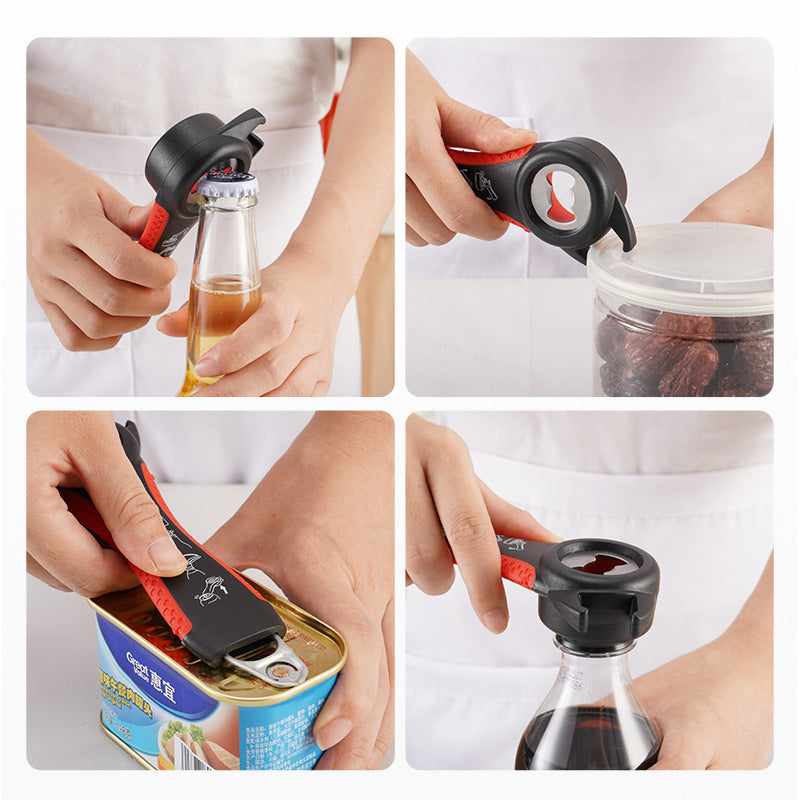 Multifunctional kitchen helper with integrated bottle opener function Bowlift