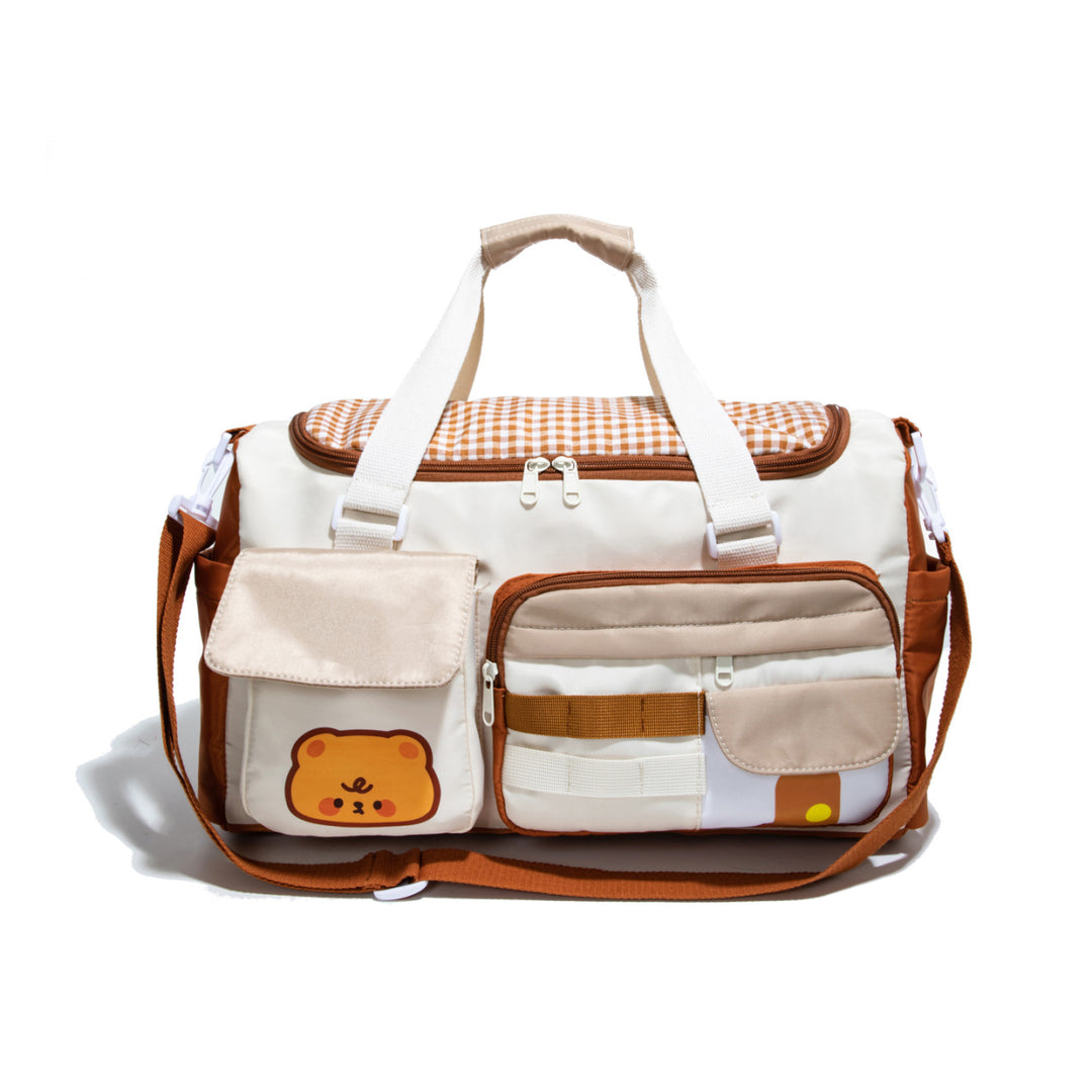 Sporty travel bag with multiple outer pockets Bowlift