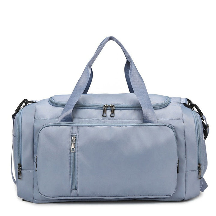 Travel bag with versatile storage and robust zippers Bowlift