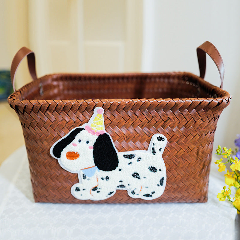 Playful storage basket with animal pattern Bowlift