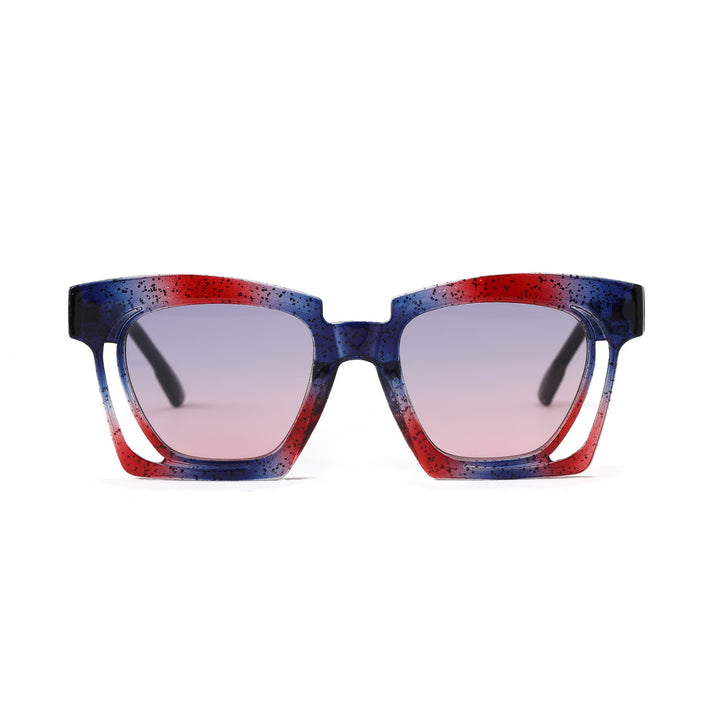 Ladies trendy geometric sunglasses with stylish square frame Bowlift