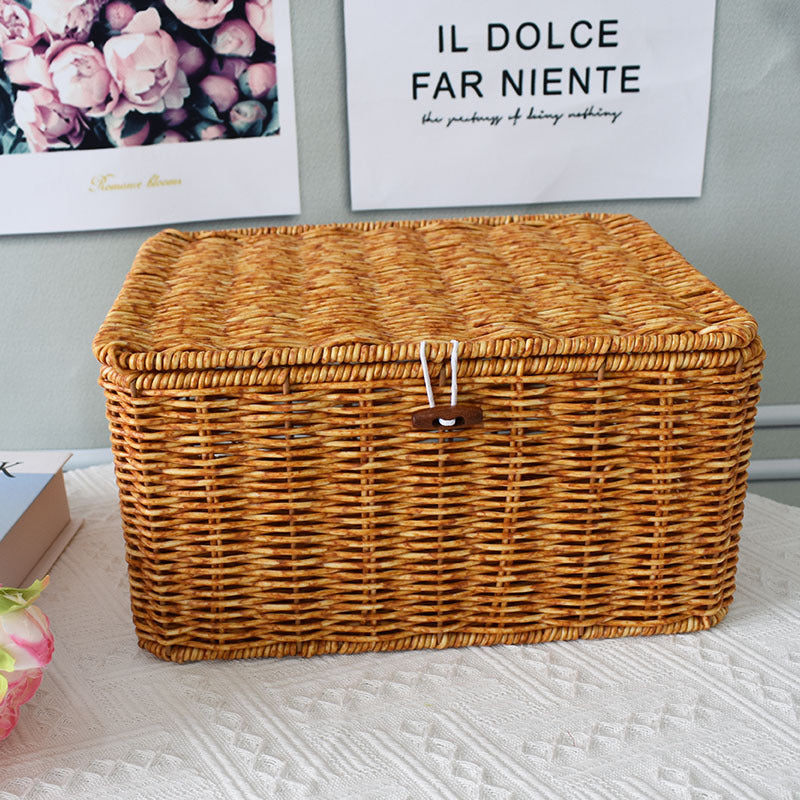 Handwoven Decorative Storage Box Bowlift