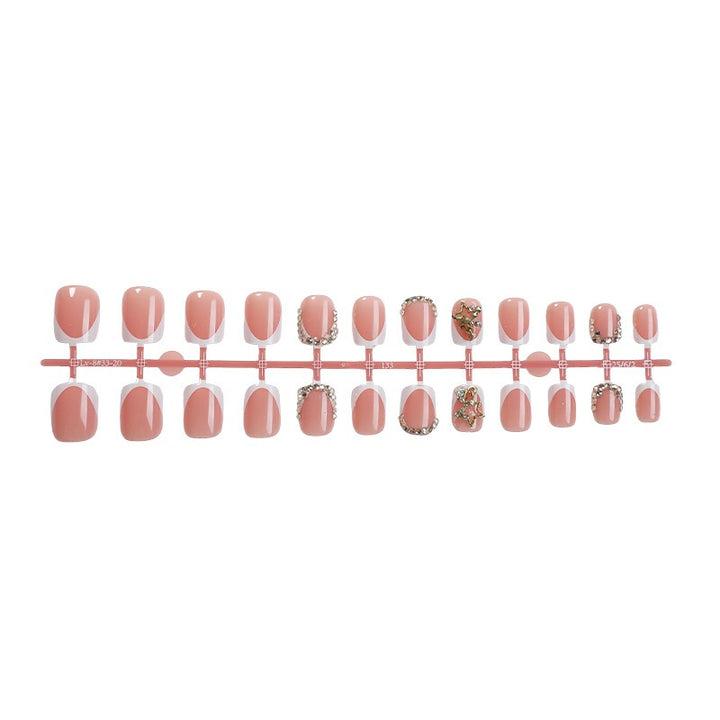 Nail art set with luxurious glitter and floral decorations Bowlift
