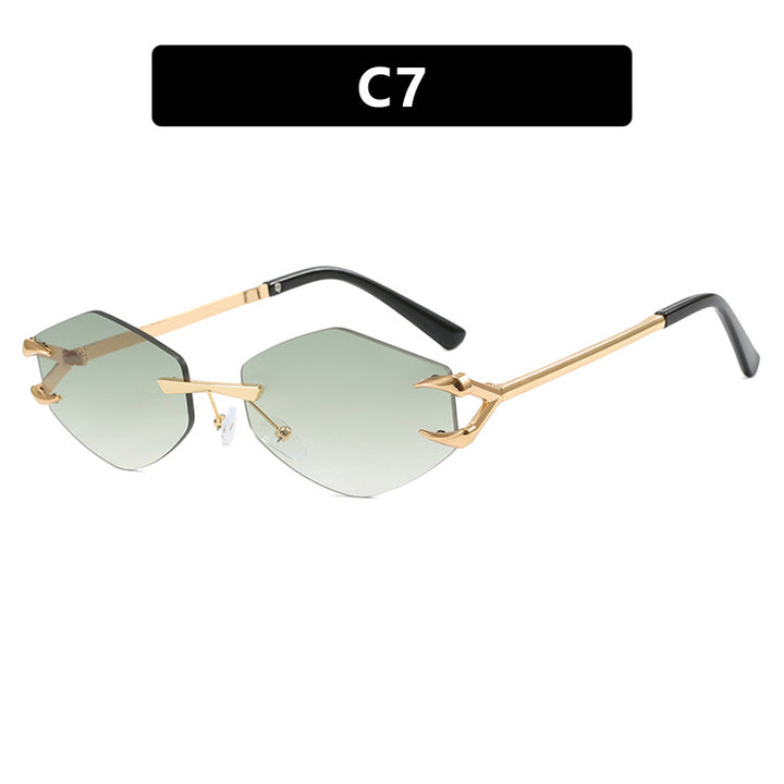 Women's extravagant hexagonal sunglasses with innovative frame and UV protection Bowlift