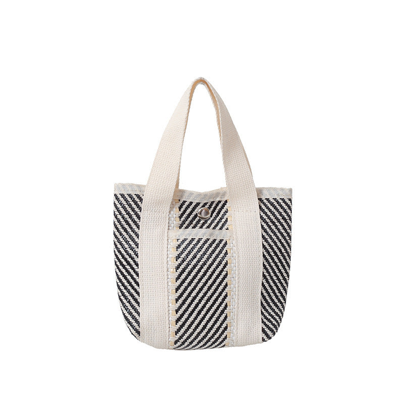 WoColorful Woven Beach Tote Bag Bowlift