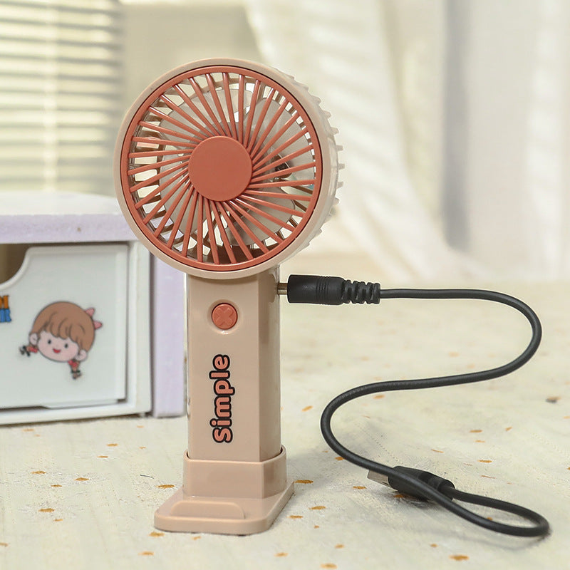 Women Portable Hand Fan with Rechargeable USB Port and Lightweight Construction Bowlift