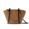 Generous basket bag with elegant leather accents Bowlift