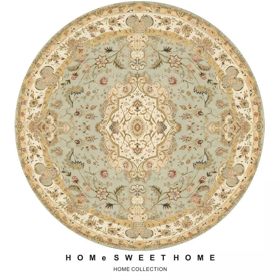 Vintage-Inspired Round Rug