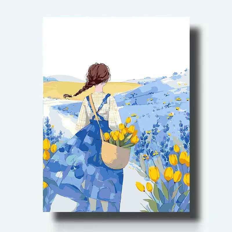 Artistic Floral Canvas Print Bowlift